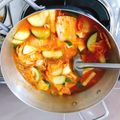 Cooksnap của Sói Muội khi họ làm theo món [DIET] Canh kim chi nấu đậu hũ và bí ngòi