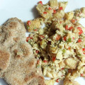 El cooksnap de Na Merlino cuando hizo Revuelto de papas.