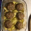Cooksnap από KatiannaG στη συνταγή Μπιφτέκια αφράτα με λεμονάτες πατάτες στο φούρνο