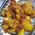Anu khatri का कुकस्नैप जब उन्होंने आलू और गाजर की सब्जी बनाया था।