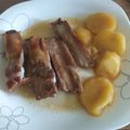 El cooksnap de Cristina cuando hizo Costillas de cerdo al horno con miel y soja.