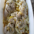 El cooksnap de Alejandra Nuñez cuando hizo Merluza al horno estilo Berasategui.