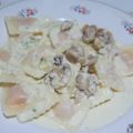 El cooksnap de Miriam Crespo cuando hizo Tallarines con salsa a la crema y champiñones.