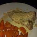 El cooksnap de Belén cuando hizo Churrasquito de cerdo en salsa de queso.