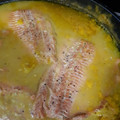 El cooksnap de Aitana Molina cuando hizo Truchas asalmonadas con salsa de naranja.