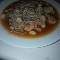 El cooksnap de Naima Marsan cuando hizo Fideuá de marisco y setas de chopo.