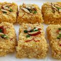lata nawani malasi का कुकस्नैप जब उन्होंने हलवाई स्टाइल कलाकंद (halwai style kalakand recipe in hindi) बनाया था।