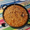 El cooksnap de Rafel Curto cuando hizo Fideua de sepia, gambas y almejas.