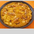 El cooksnap de Kiko cuando hizo Paella de marisco al horno.
