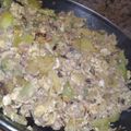 El cooksnap de Marta Marqués cuando hizo Calabacín revuelto con ternera.