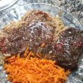 El cooksnap de Soledad Manzur cuando hizo Medallones de lomo al vino tinto y arroz cremoso.