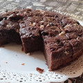 El cooksnap de Yesica Caraballo cuando hizo Brownie de manzana con harina integral nueces y maní 🥜🌰🍎.