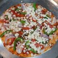 Sangita Vyas's cooksnap of when they made વેજિટેબલ પીઝા (Vegetable Pizza Recipe In Gujarati).