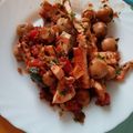 El cooksnap de Salomea Bircu cuando hizo Champiñones con pechuga de pavo.