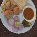 Shubhangi Joshi's cooksnap of when they made Bafla Bati and dal.
