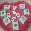 Nikita Singhal's cooksnap of when they made Rose flavoured steamed sandesh.