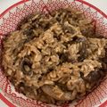 El cooksnap de Cecilia Reggio cuando hizo Risotto de hongos.