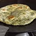  Chef Richa pathak. का कुकस्नैप जब उन्होंने पालक पराठा बनाया था।