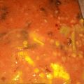 El cooksnap de Elena C cuando hizo Guiso de lentejas con pollo y espinacas en olla rápida.