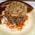 Ifeoma Obianagha's cooksnap of when they made Rice and beans with salad.