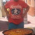 El cooksnap de alex campillo cuando hizo Arroz con pollo y almejas.