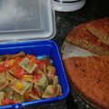 El cooksnap de Gustavo cuando hizo Torta de banana y chía.