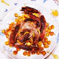 El cooksnap de Marcela Lemos cuando hizo Enrollado de carne al horno con forma de rosa (vacío al limón).