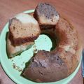El cooksnap de Delfina Blanco cuando hizo Budín tricolor de naranja, dulce de leche y cacao🧉.