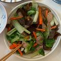 晨晨小廚房 的 肉絲木耳炒青菜/小白菜高麗菜胡蘿蔔 cooksnap