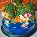 Cooksnap dari Rence untuk resep Island Cake (Ocean Cake) agar2