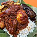 Brenda Njemanze's cooksnap of when they made Palm oil stew paired with white rice.