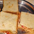  Chef Richa pathak. का कुकस्नैप जब उन्होंने आलू पनीर ग्रिल्ड सैंडविच बच्चों के टिफिन के लिए बनाया था।