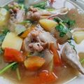รูป Cooksnap ของ Pukiko เมื่อเขาทำ ซุปมันฝรั่งใส่น่องไก่