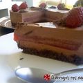 Cooksnap από Mastoras στη συνταγή Τούρτα σοκολάτας με γέμιση ζελέ φράουλα