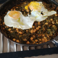 El cooksnap de Reyes Salgueiro cuando hizo Espinacas con garbanzos.