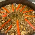 El cooksnap de Juan Cruz cuando hizo Paella de mariscos.