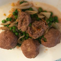 El cooksnap de Agata Devesa Blesa cuando hizo Albóndigas con queso.