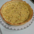 El cooksnap de Claudia cuando hizo Quiche puerros bacon.