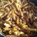 El cooksnap de DelicIANNcook cuando hizo Macarrones con nata, tomate, canela y chorizo.