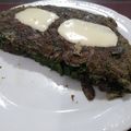 El cooksnap de Alejandro Díaz-Caro cuando hizo Tortilla de espinacas y champiñones.