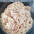 El cooksnap de Rosa G. A. cuando hizo Tallarines con 3 Quesos y Atún! 🍝🧀🍴.