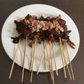 Cooksnap dari Omanya Hayden untuk resep Sate jamur tiram vegan