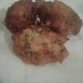 El cooksnap de Veronica Condori cuando hizo Buñuelos de arroz y espinaca.