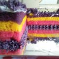 Cooksnap dari Nouvii Taa untuk resep Rainbow Cake Kukus Ny.Liem Lembut Banget