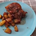 El cooksnap de Jorge cuando hizo Carrilleras de cerdo asadas con patatas.
