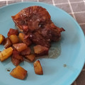 El cooksnap de Jorge cuando hizo Carrilleras de cerdo asadas con patatas.