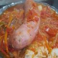 El cooksnap de Carla Marina Marenco cuando hizo Chorizos a la pomarola.