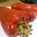 El cooksnap de Becky cuando hizo Pimientos rellenos de carne, lentejas y queso de Arzúa.