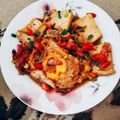 Cooksnap dari Dina Rahmadhany untuk resep Telur Ceplok Tahu Kecap