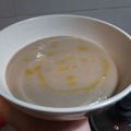 El cooksnap de Laura AO cuando hizo Crema fría de champiñones.
